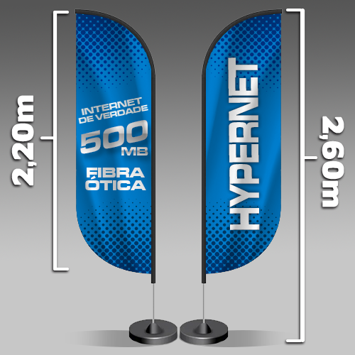Wind Banner | Modelo Pena | 170x47cm