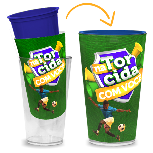 Copo Duplo | 550ml | Azul