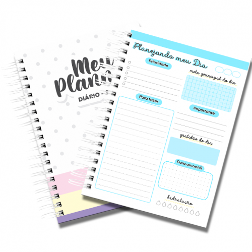 Planner Diário Comercial | 4x4 | 1 DPP | A5 - 380 Pág