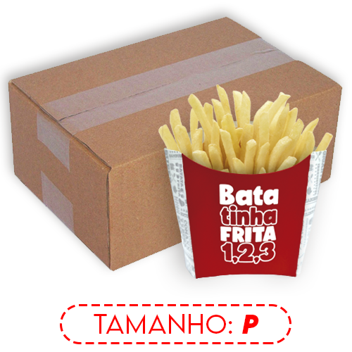 BATATA FRITA | P | NEW VERMELHA | CAIXA: 2500UNDS