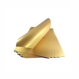 Papel Metálico Ouro 300g | A4 | 21x29,7cm